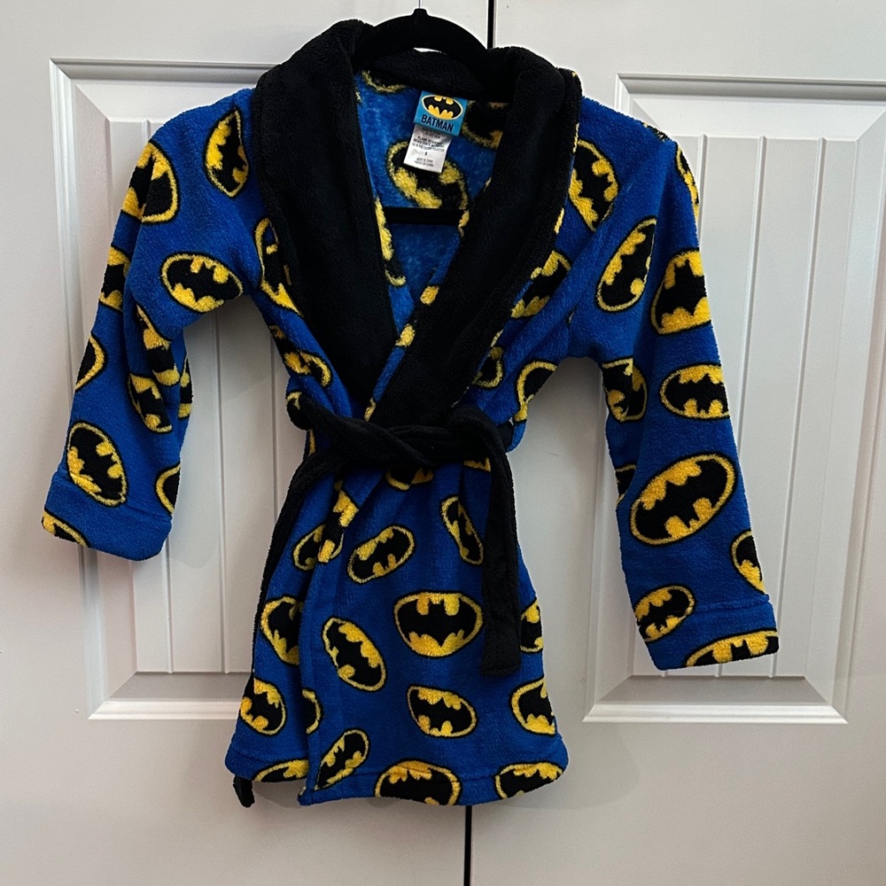 Batman Blue and Black Kids Pajama Robe
